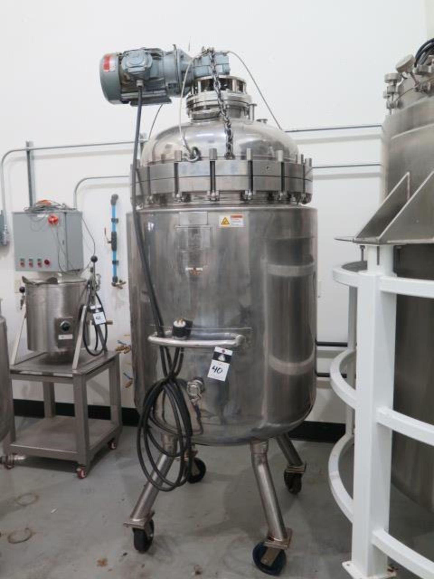 2006 DM Stainless Inc. / Olsa Stain Steel Jacketed Pressurized Mixing Tank s/n 2081 w/ SOLD AS IS - Image 2 of 10