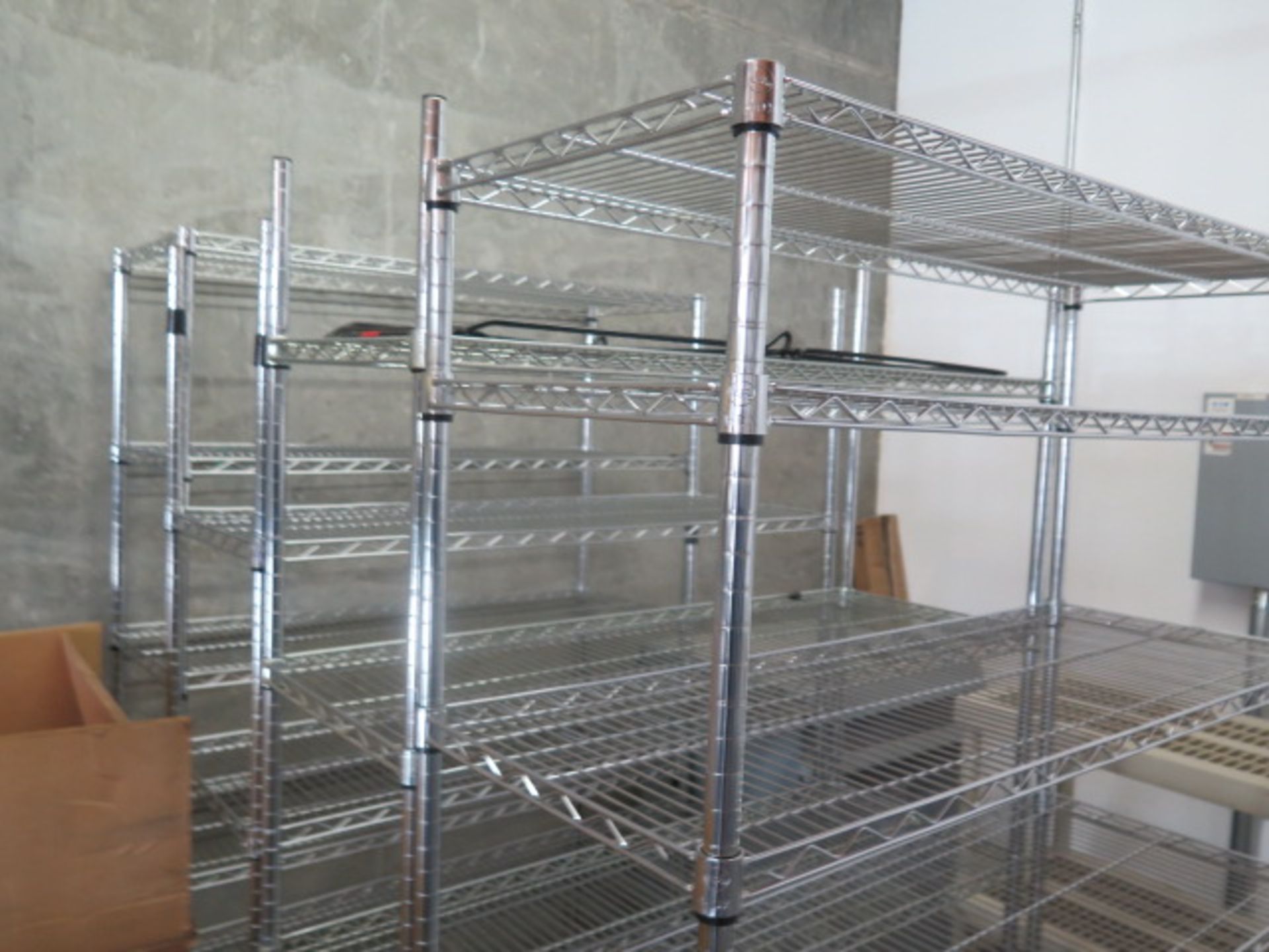 Rolling Wire Frame Shelves (4) (SOLD AS-IS - NO WARRANTY) - Image 2 of 5