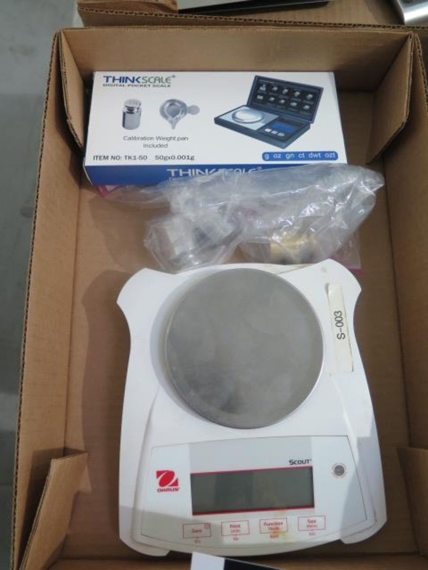 Ohaus Scout Digital Scale and Thinkscale 50 Gram Digital Pocket Scale (SOLD AS-IS - NO WARRANTY) - Bild 2 aus 4