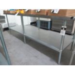 GSW 30" x 96" Stainless Steel Table (SOLD AS-IS - NO WARRANTY)