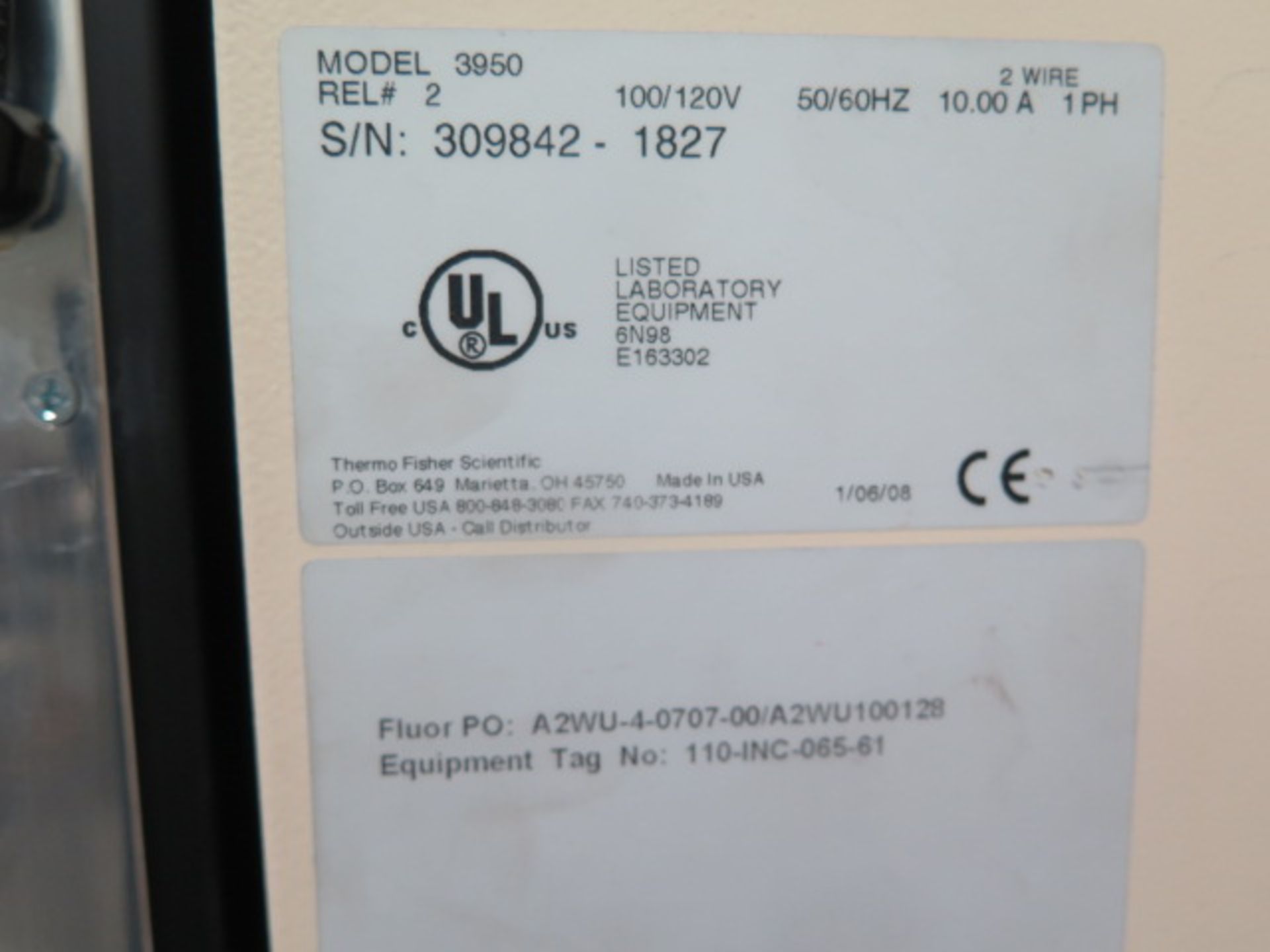 Thermo Scientific mdl. 3950 Forma Reach-In CO2 Incubator s/n 309842-1827 (SOLD AS-IS - NO WARRANTY) - Image 8 of 8