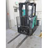 Mitsubishi FBCS16N 3400 Lb Cap Stand-In Electric Forklift s/n AFB5100014 w/ 3-Stage Mast, SOLD AS IS