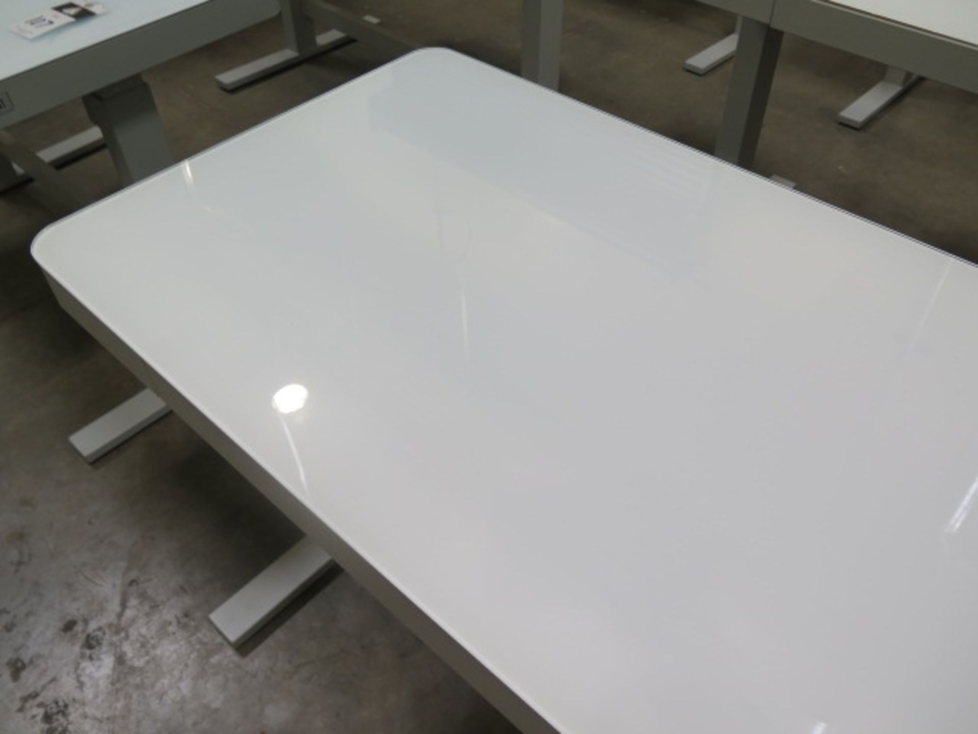 2018 Twin Star International Style MS Motorized Elevating Desks w/ Tempered Glass Top, SOLD AS IS - Image 3 of 6