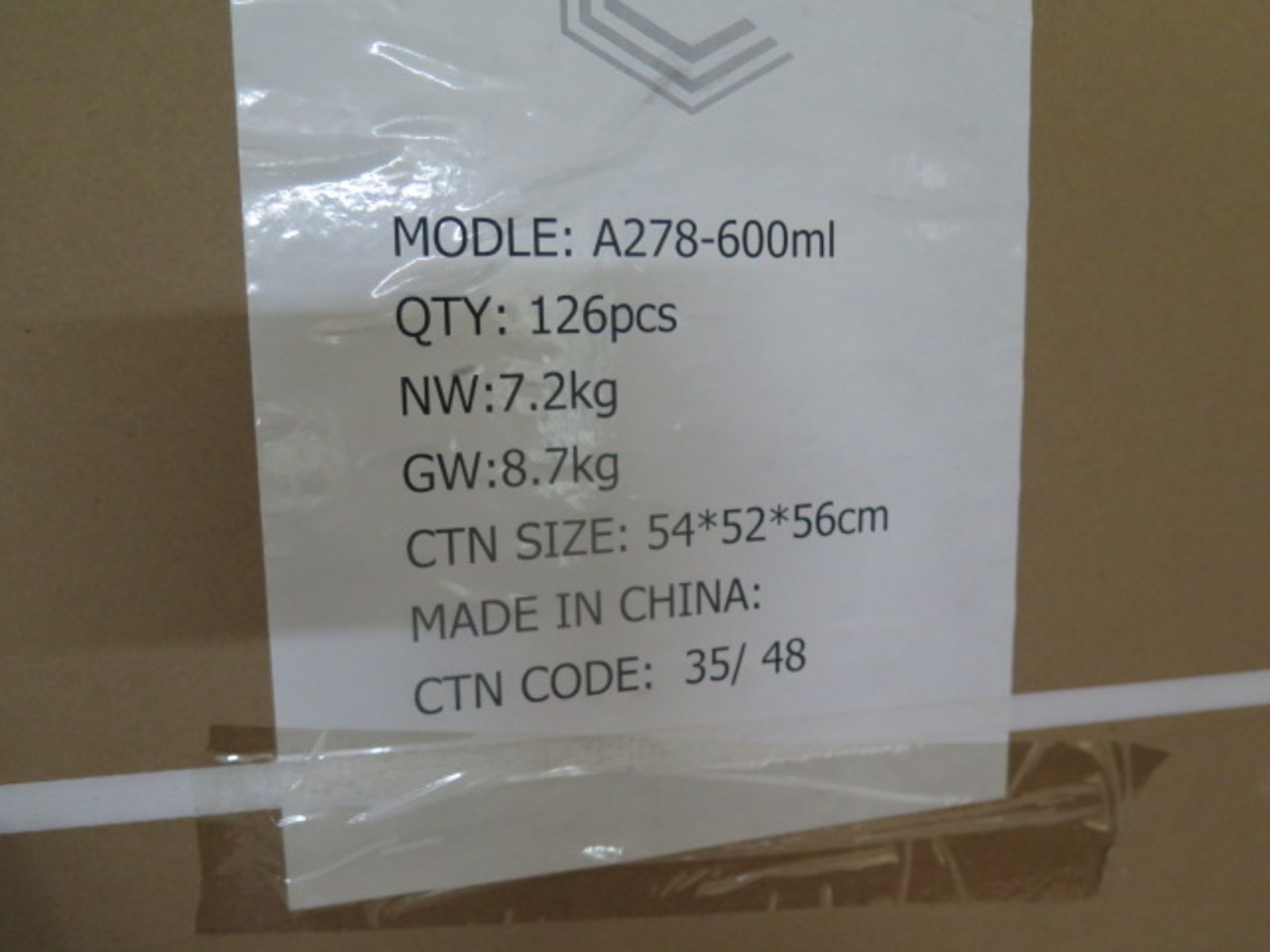 600ml Plastic Bottles (1 Pallet) (SOLD AS-IS - NO WARRANTY) - Image 6 of 6