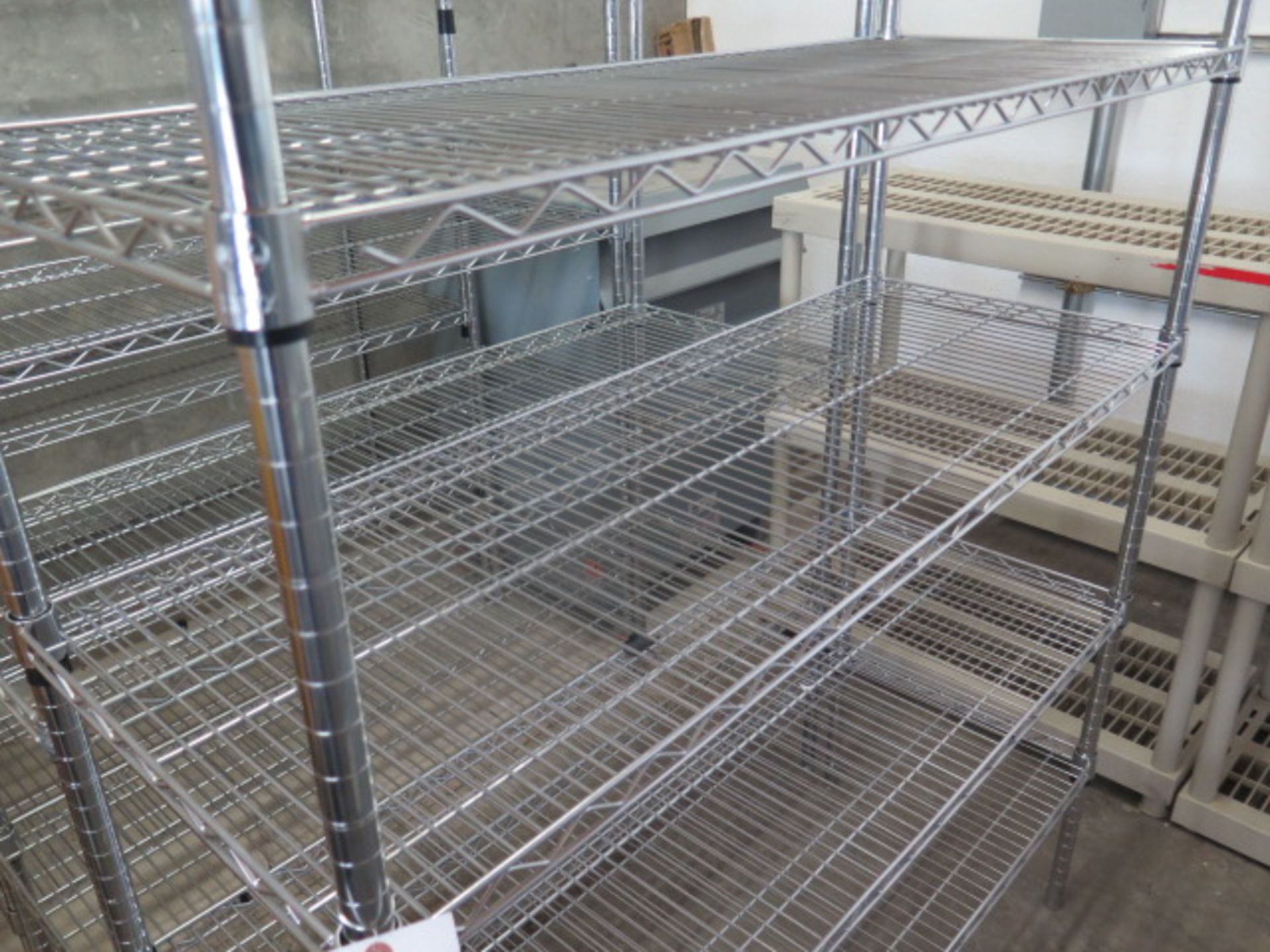 Rolling Wire Frame Shelves (4) (SOLD AS-IS - NO WARRANTY) - Image 4 of 5