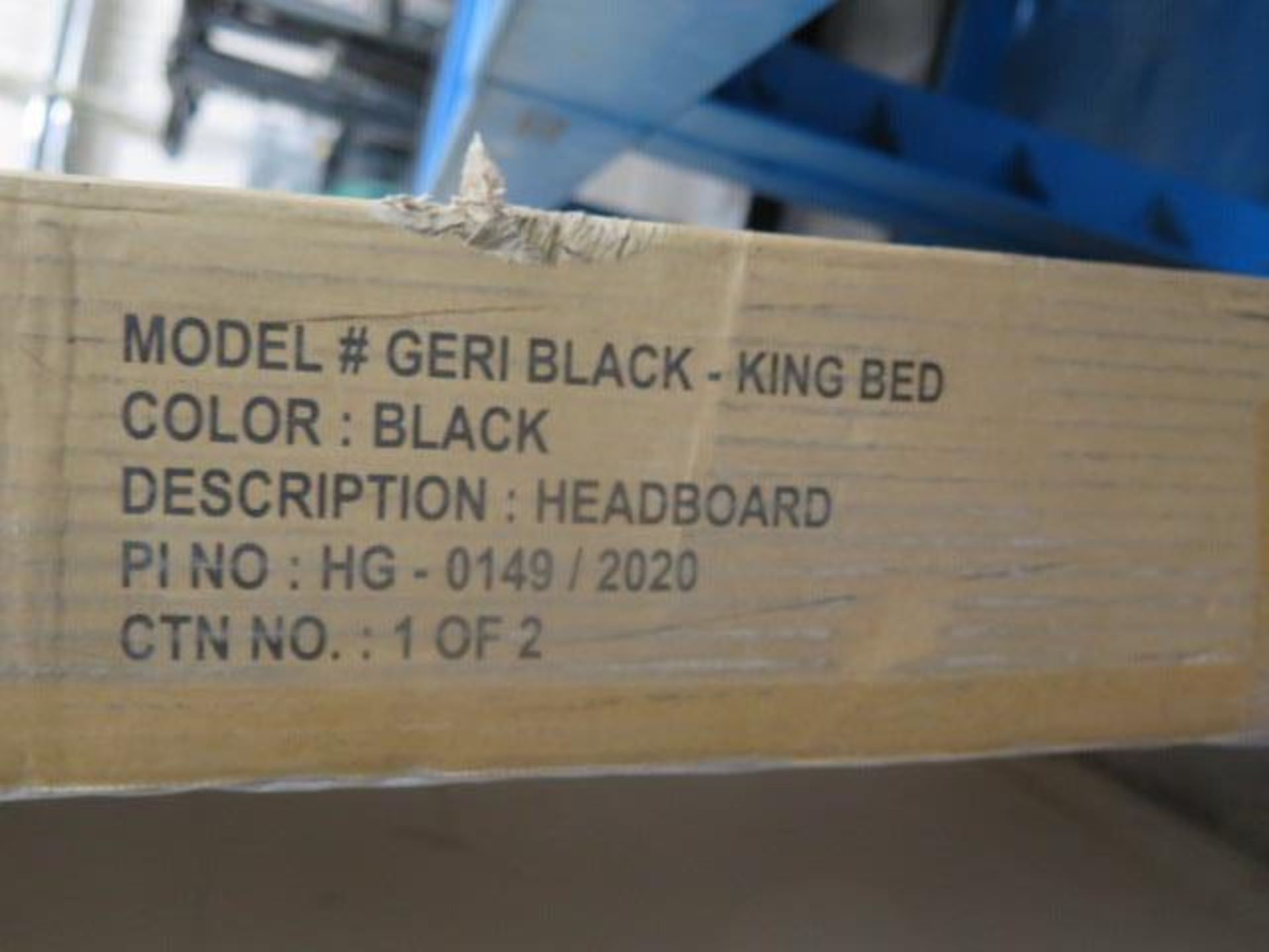 Meridian Furniture Geri Black King Bed Frame (NEW) (SOLD AS-IS - NO WARRANTY) - Image 7 of 7