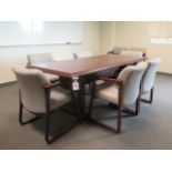 Conference Table and (8) Chairs (SOLD AS-IS - NO WARRANTY)