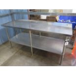GSW 30" x 72" Stainless Steel Table (SOLD AS-IS - NO WARRANTY)