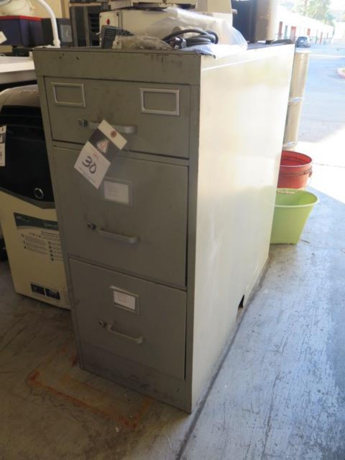File Cabinet and (3) Shelves (SOLD AS-IS - NO WARRANTY)