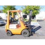 Toyota 3FGH15 3000 Lb Cap LPG Forklift s/n 3FGH15-10639 w/ 2-Stage Mast, Pneumatic Yard SOLD AS IS