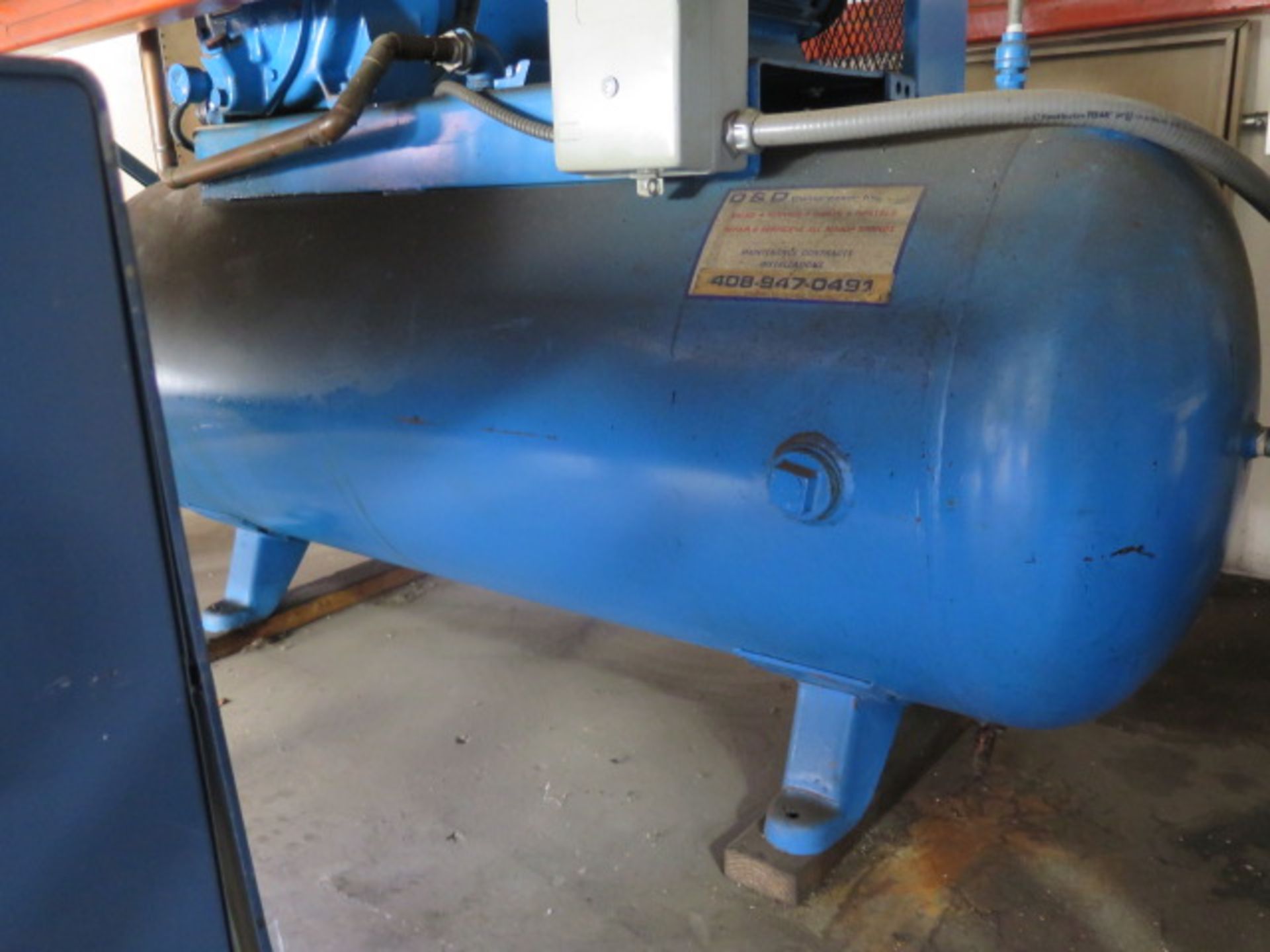 7.5Hp Horizontal Air Compressor w/ 2-Stage Pump, 120 Gallon Tankj (SOLD AS-IS - NO WARRANTY) - Image 4 of 5