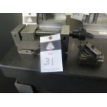 3" Precision Sine Vise and 3" x 3" Adjustable Angle Plate (SOLD AS-IS - NO WARRANTY)