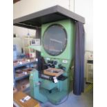 Deltronic 750H Floor Model Optical Comparator w/ Heidenhain DRO, Digital Angular Readout, SOLD AS IS