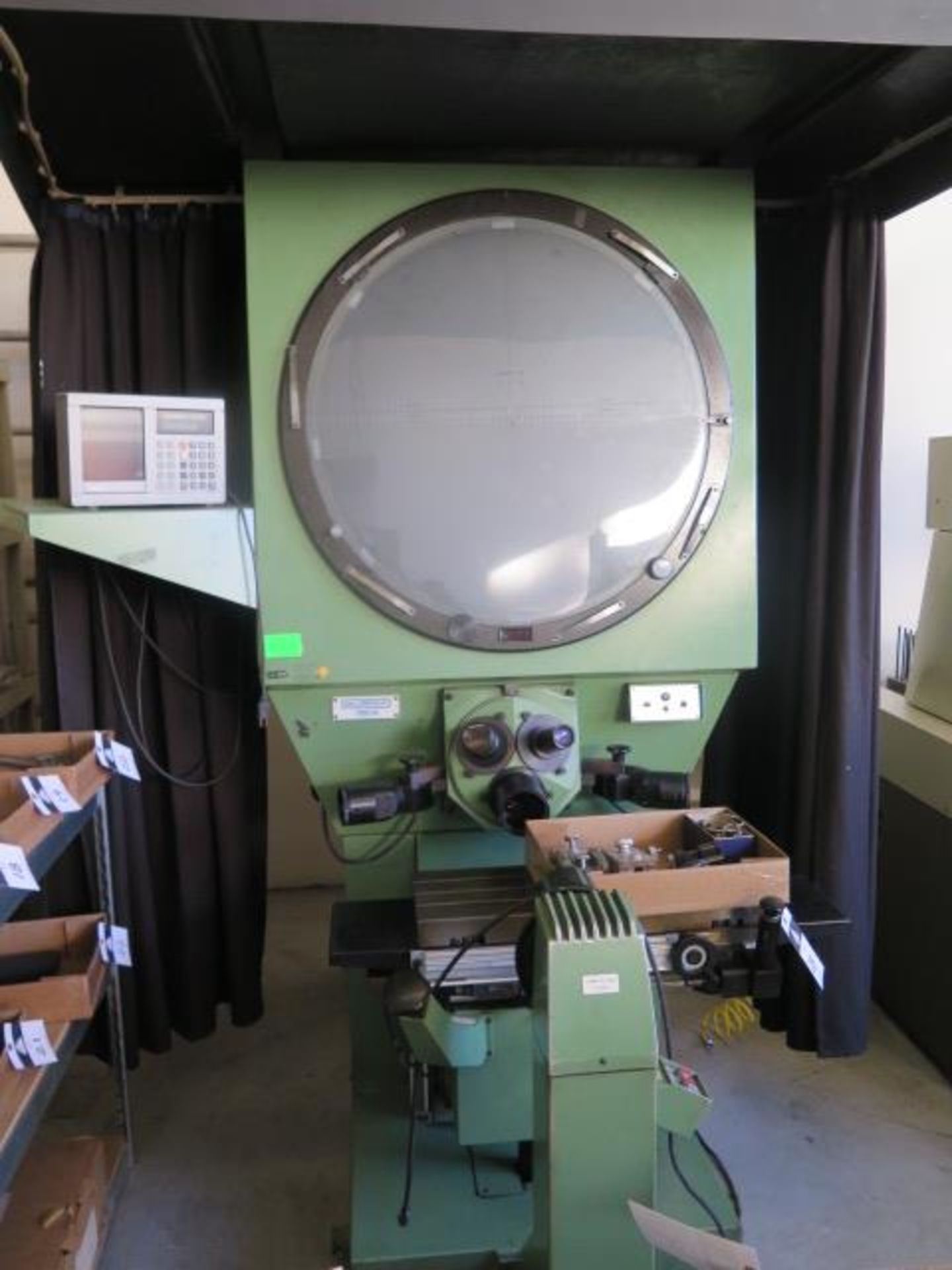 Deltronic 750H Floor Model Optical Comparator w/ Heidenhain DRO, Digital Angular Readout, SOLD AS IS - Image 2 of 15
