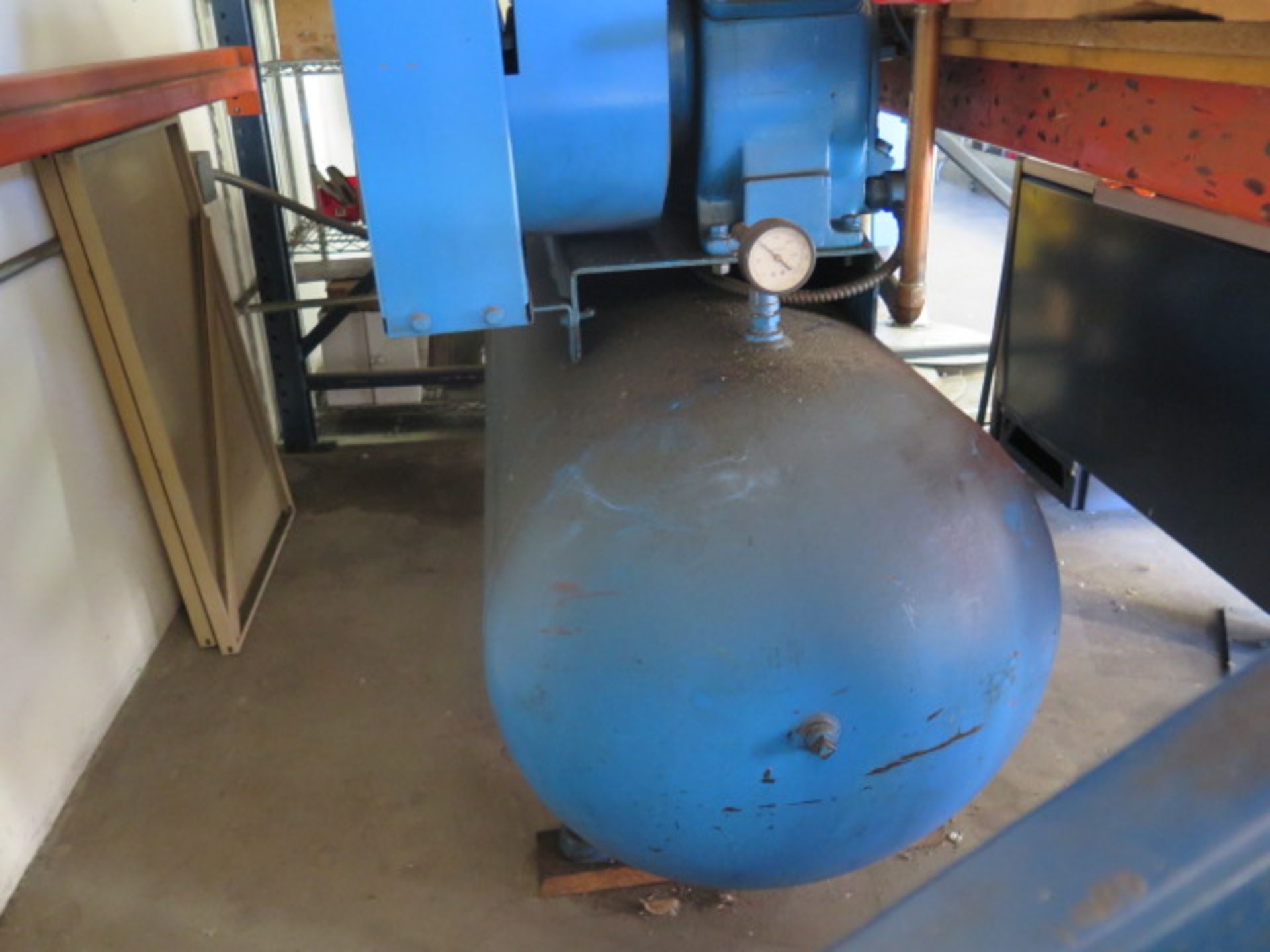 7.5Hp Horizontal Air Compressor w/ 2-Stage Pump, 120 Gallon Tankj (SOLD AS-IS - NO WARRANTY) - Image 2 of 5