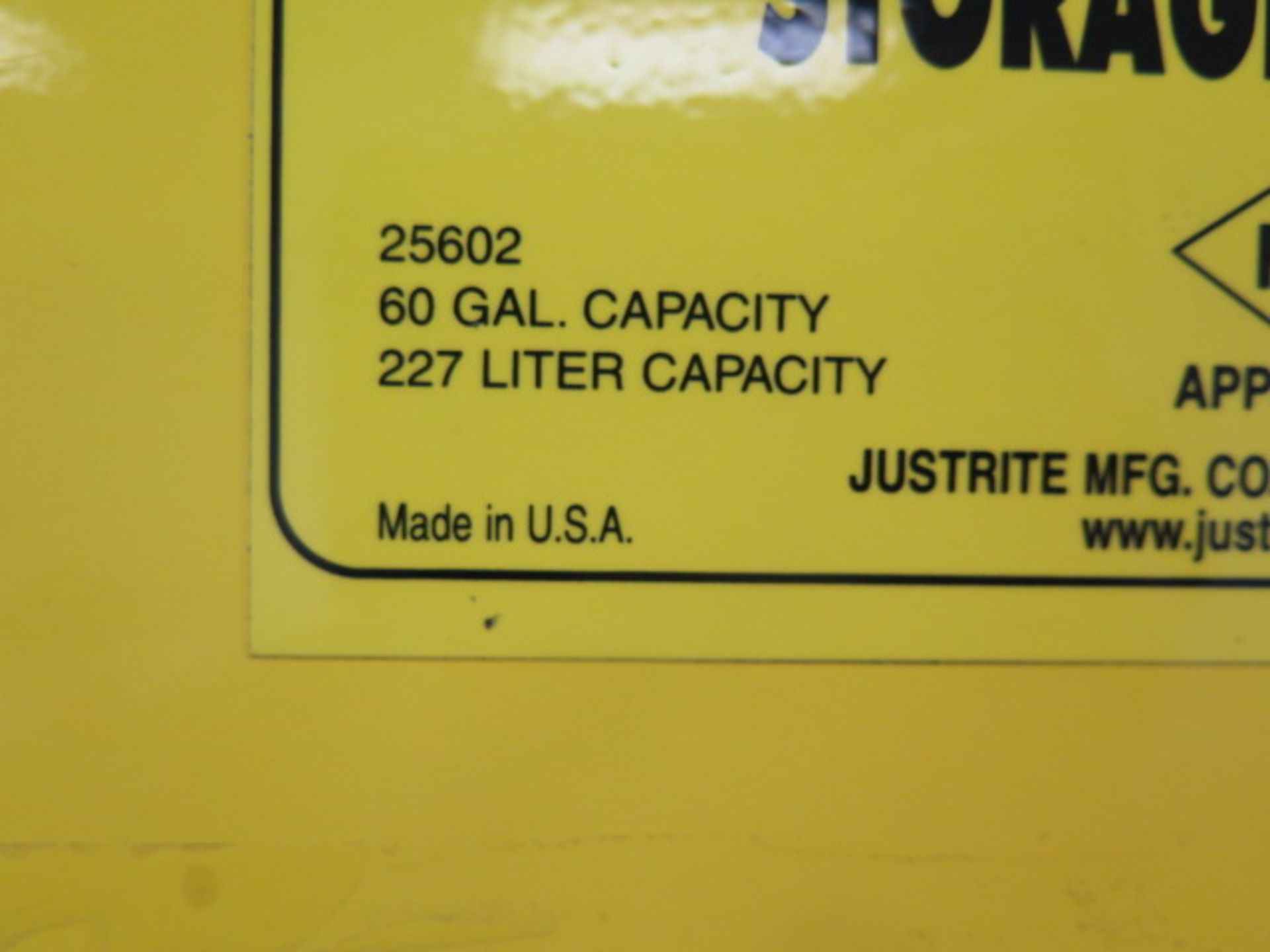 Justrite Flammables Storage Cabinet (SOLD AS-IS - NO WARRANTY) - Image 7 of 9