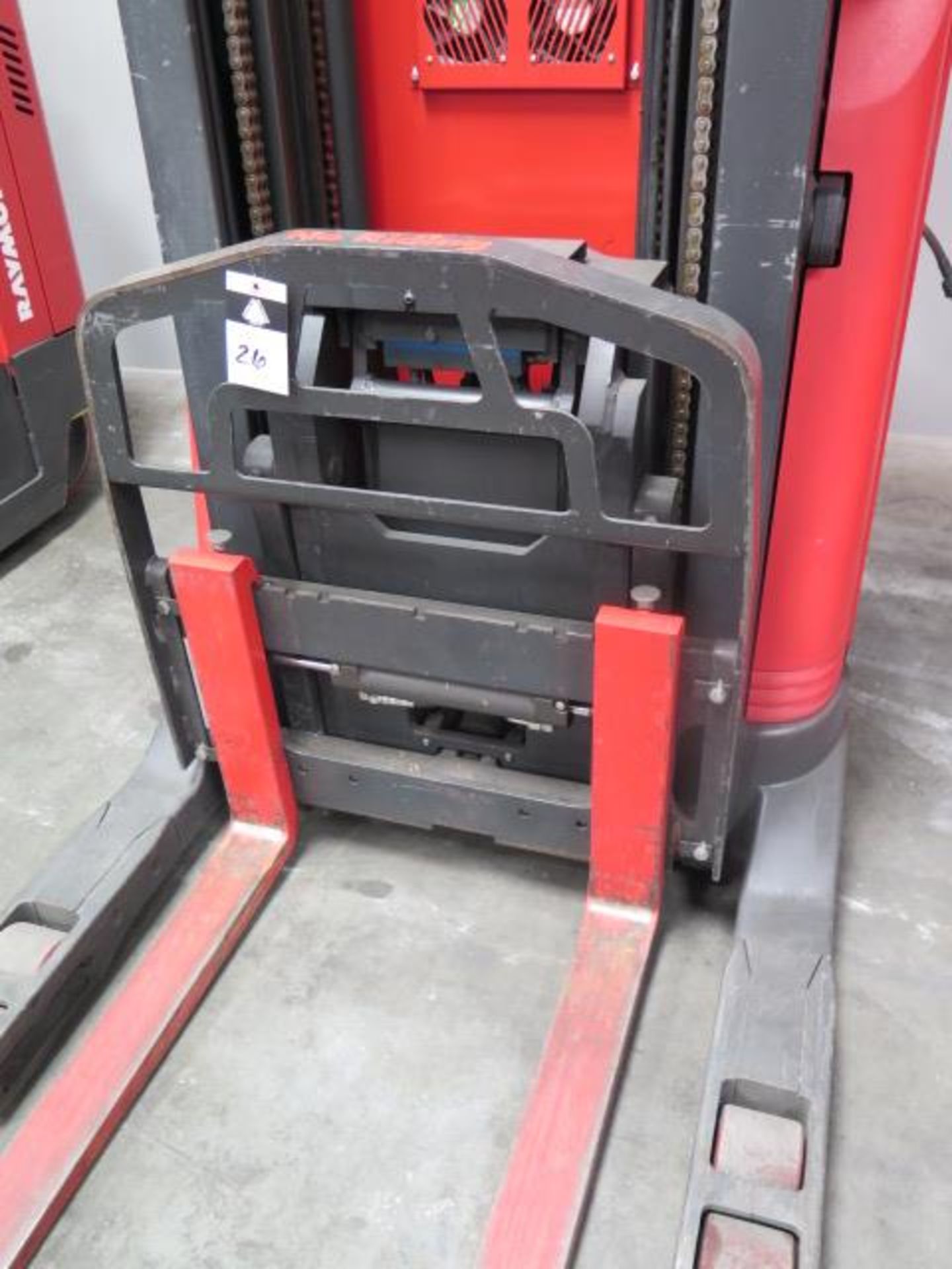 Raymond 740 R35TT 3500 Lb Cap Stand-In Reach Fork Elec Pallet Mover s/n 740-09-AB14315, SOLD AS IS - Image 5 of 14