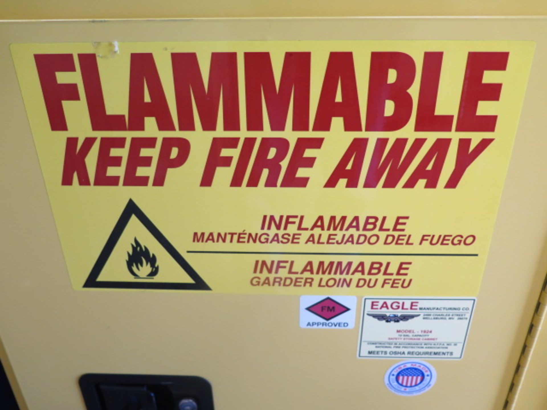 Eagle Flammables Storage Cabinet (SOLD AS-IS - NO WARRANTY) - Image 3 of 4