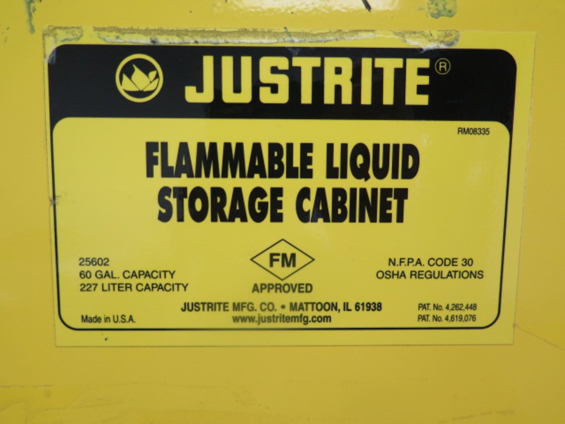 Justrite Flammables Storage Cabinet (SOLD AS-IS - NO WARRANTY) - Image 8 of 9