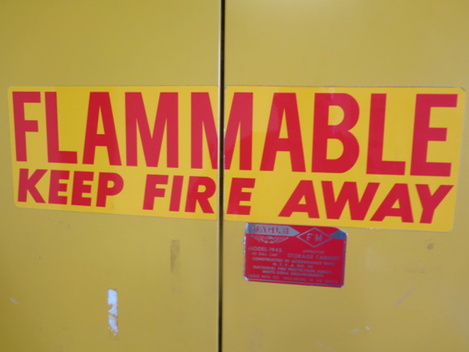 Eagle Flammables Storage Cabinet (SOLD AS-IS - NO WARRANTY) - Image 6 of 8