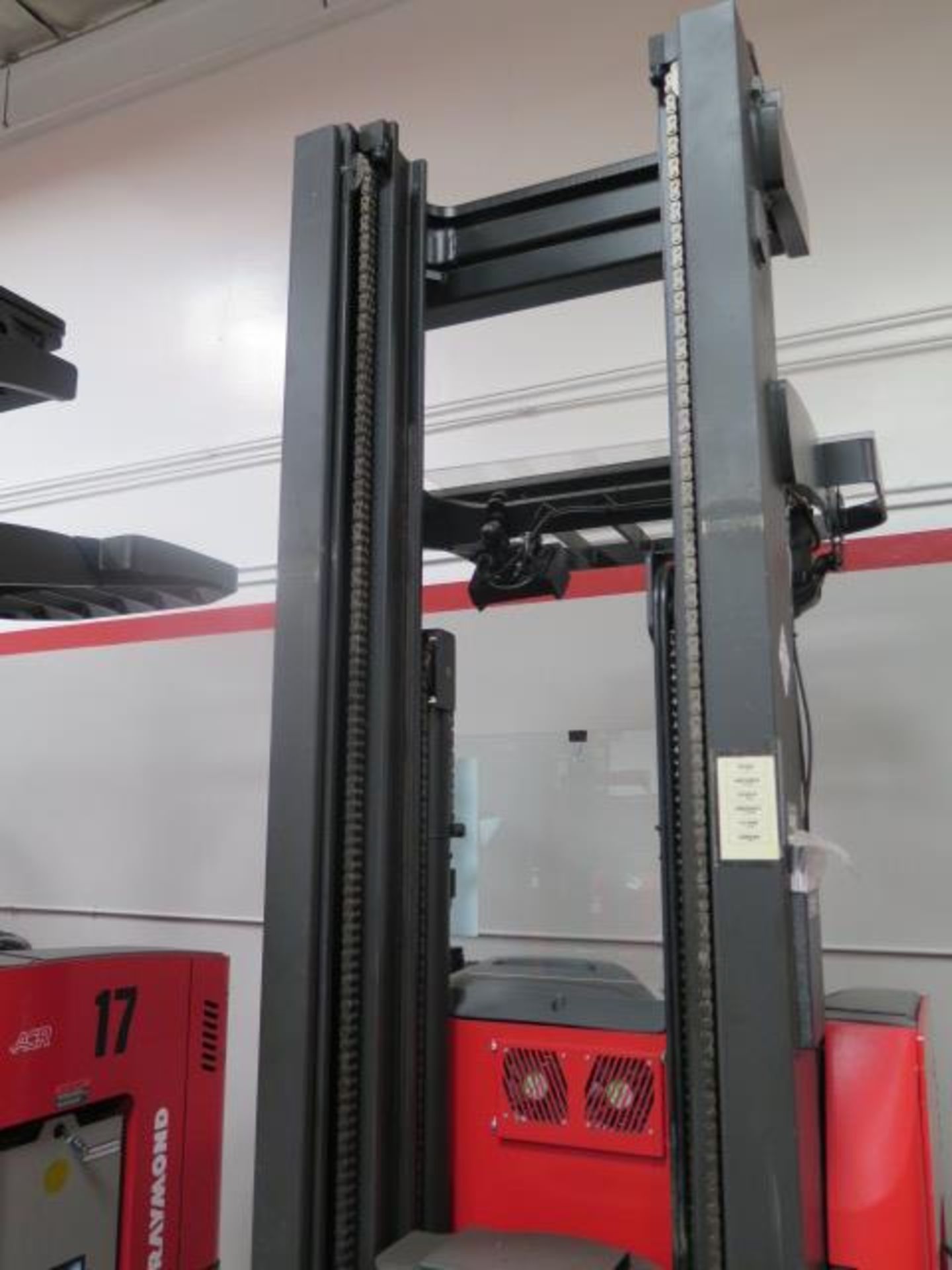 Raymond 740DR32TT 3200 Lb Cap Stand-In Reach Fork Elec Pallet Mover s/n 740-09-AB13787, SOLD AS IS - Image 4 of 15