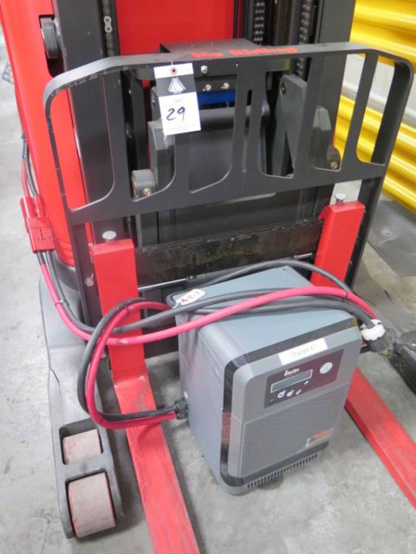 Raymond 720-R35TT 3500 Lb Cap Stand-In Reach Fork Elec Pallet Mover s/n 720-16-AC01309, SOLD AS IS - Image 5 of 12