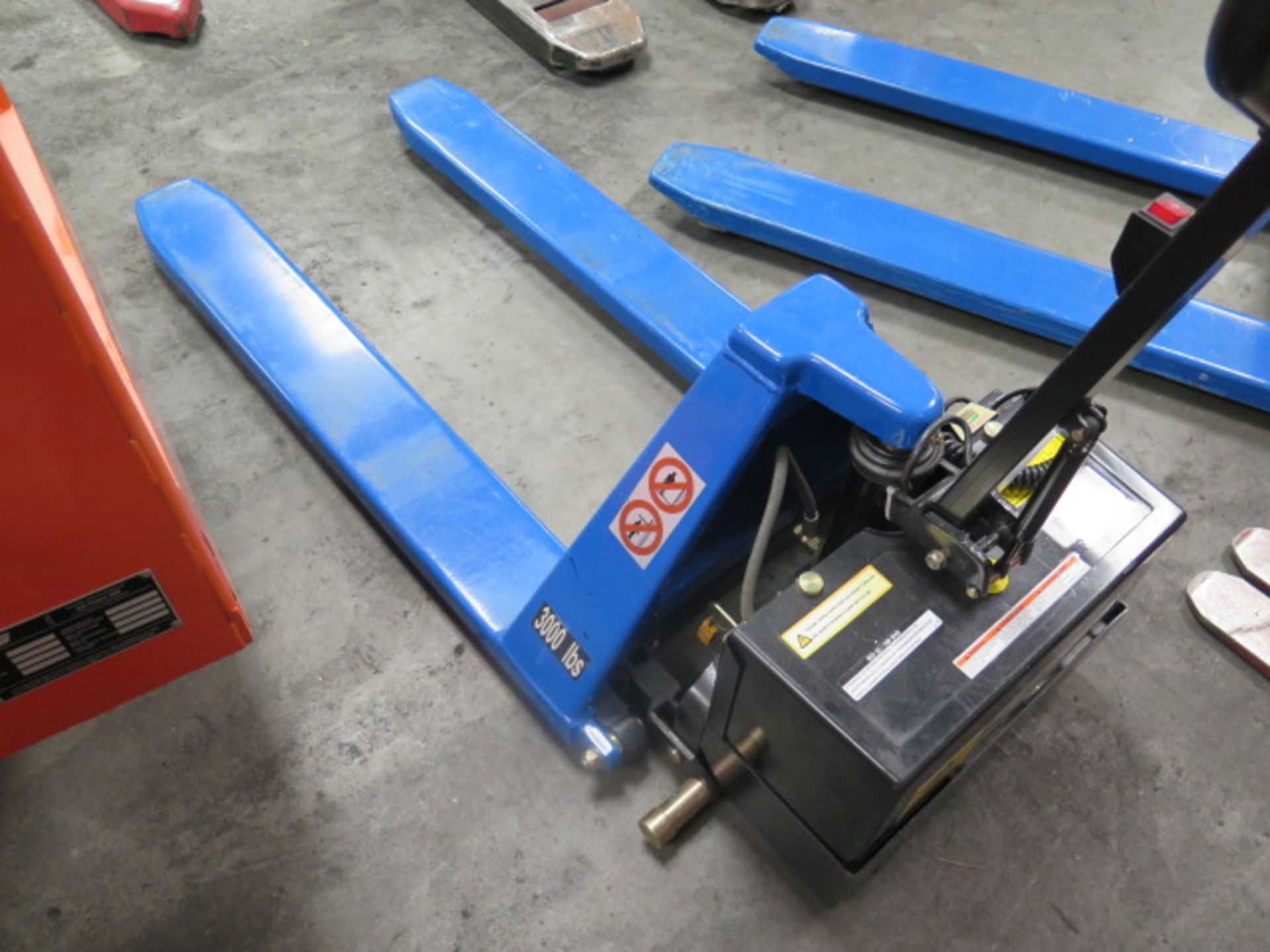 2015 Import mdl L-270-DC-HD 3000 Lb Cap Electric Pallet Jack w/ Built-In Charger, SOLD AS IS - Image 2 of 11