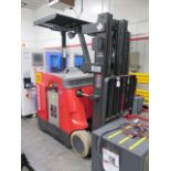 Raymond 410-C35TT 3500 Lb Cap Short Mast Stand-In Electric Pallet Mover s/n 410-08-16059, SOLD AS IS