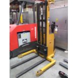 Big Joe PDI-20-T9 2000 Lb Cap Walk-Behind Electric Pallet Mover s/n 378692 (SOLD AS-IS - NO WARRANT