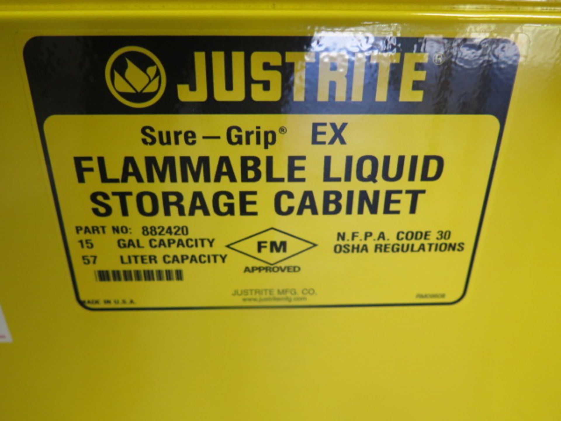 Justrite Flammables Storage Cabinet (SOLD AS-IS - NO WARRANTY) - Image 4 of 5