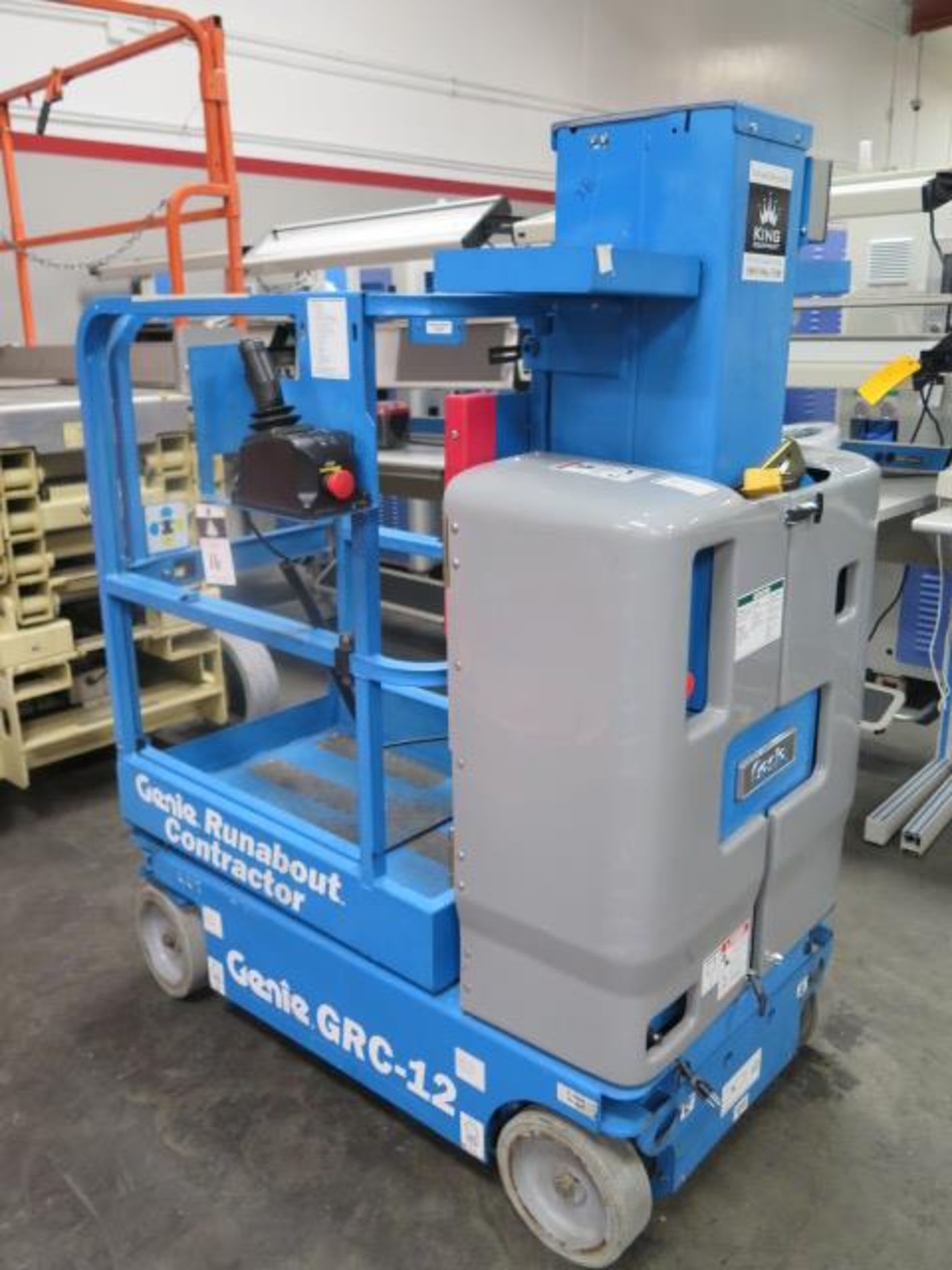 2010 Genie GRC-12 "Runabout Contractor" Electric Platform Lift s/n GRC10-315 w/ 12' Lift, SOLD AS IS - Bild 3 aus 14