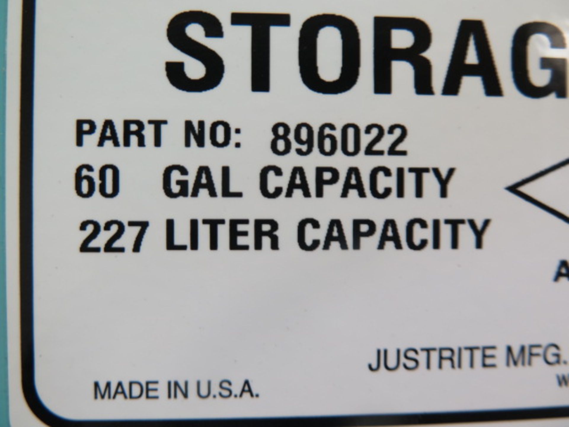 Justrite Acid and Corrosive Storage Cabinet (SOLD AS-IS - NO WARRANTY) - Image 6 of 7