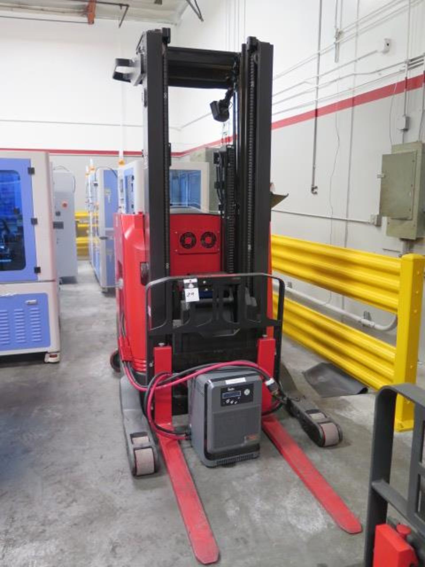 Raymond 720-R35TT 3500 Lb Cap Stand-In Reach Fork Elec Pallet Mover s/n 720-16-AC01309, SOLD AS IS - Image 2 of 12