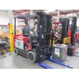 Raymond 4750C60 4750 Lb Cap Electric Forklift s/n 475-6-10129 w/ 3-Stage Mast, 187” Lift, SOLD AS IS