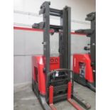 Raymond 740 R35TT 3500 Lb Cap Stand-In Reach Fork Elec Pallet Mover s/n 740-09-AB14315, SOLD AS IS