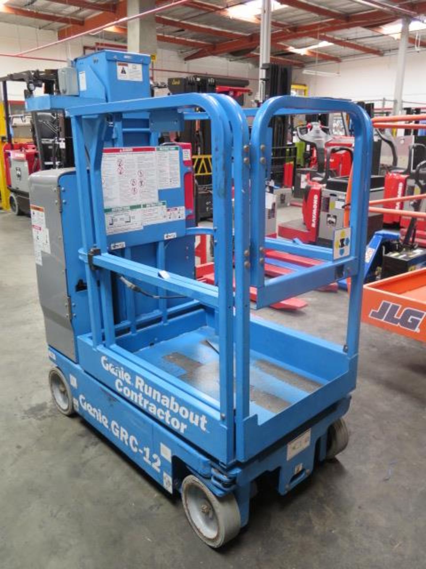 2010 Genie GRC-12 "Runabout Contractor" Electric Platform Lift s/n GRC10-315 w/ 12' Lift, SOLD AS IS
