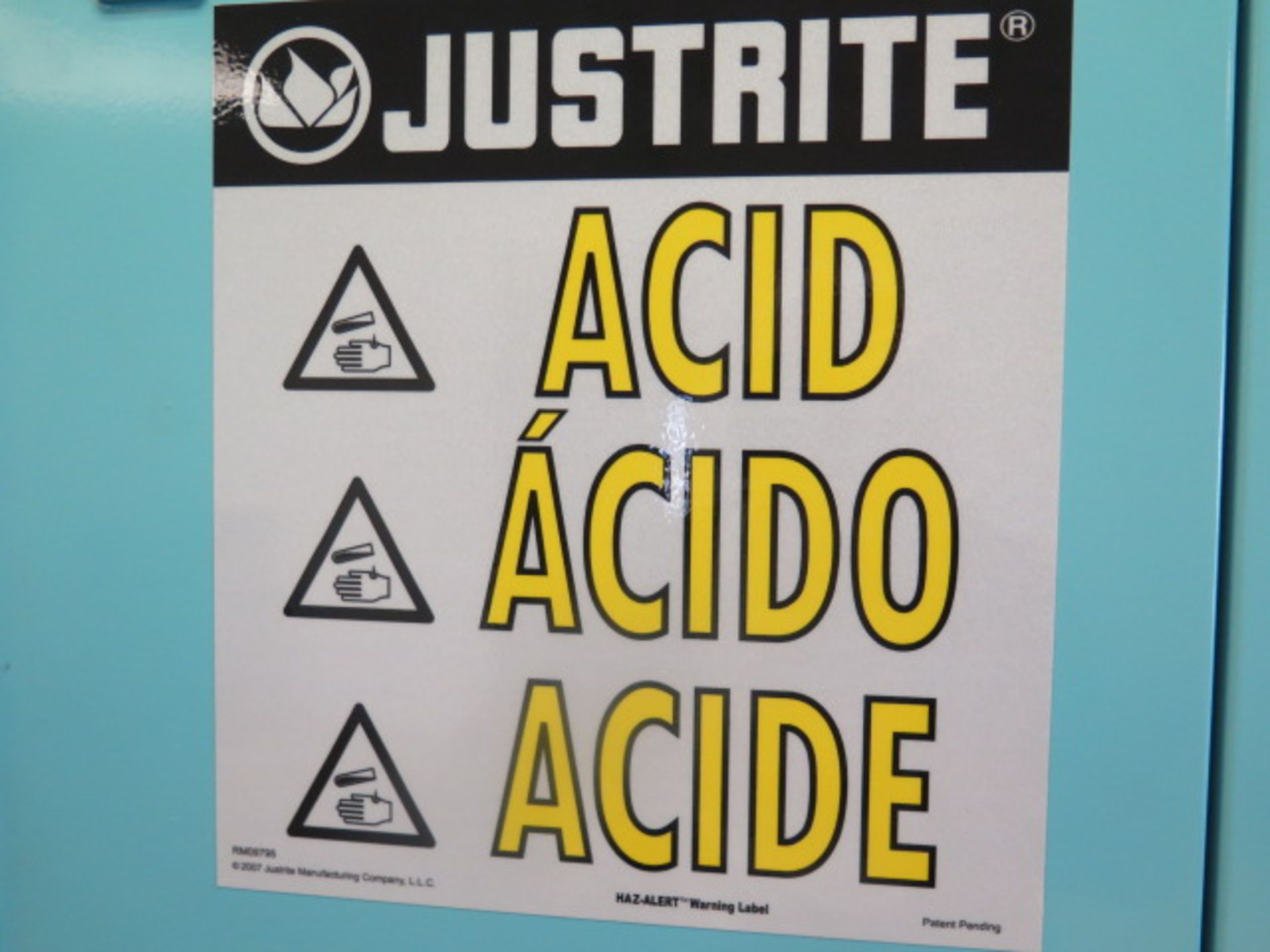 Justrite Acid and Corrosive Storage Cabinet (SOLD AS-IS - NO WARRANTY) - Image 5 of 7