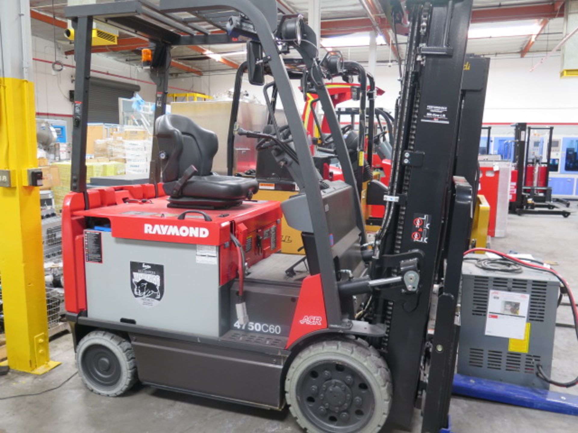 Raymond 4750C60 4750 Lb Cap Electric Forklift s/n 475-6-10129 w/ 3-Stage Mast, 187” Lift, SOLD AS IS - Image 2 of 17