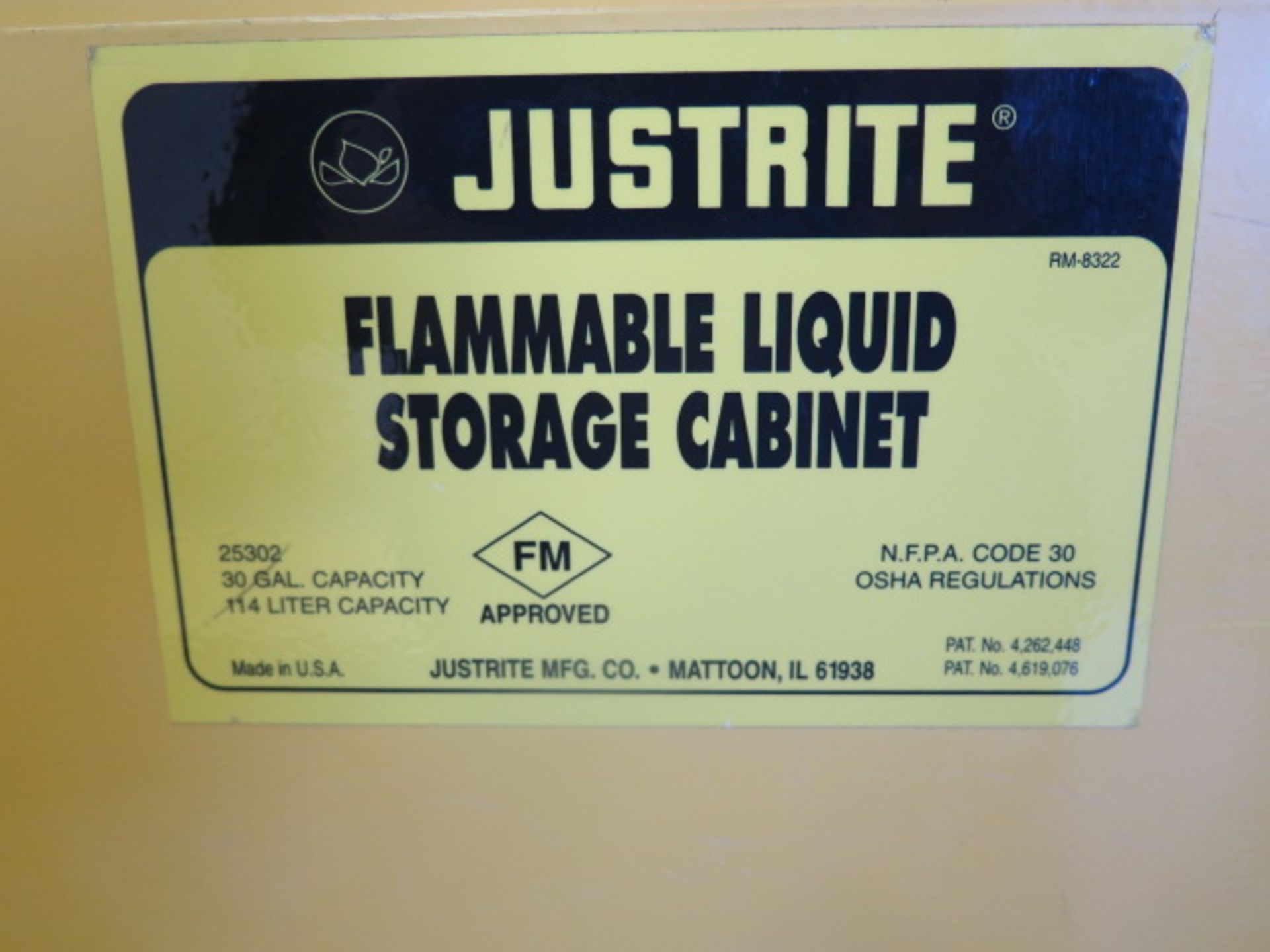 Justrite Flammables Storage Cabinet (SOLD AS-IS - NO WARRANTY) - Image 6 of 6