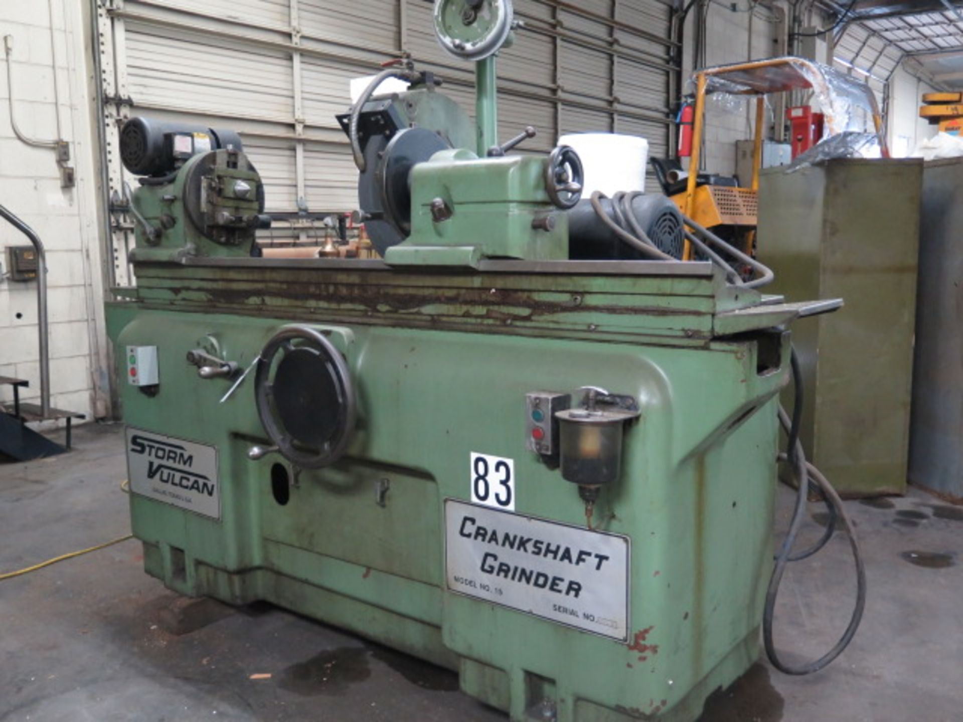 Storm Vulcan mdl. 15 Cam Shaft Grinder s/n 800-76 w/ Motorized Work Head, Tailstock, SOLD AS IS - Image 2 of 16