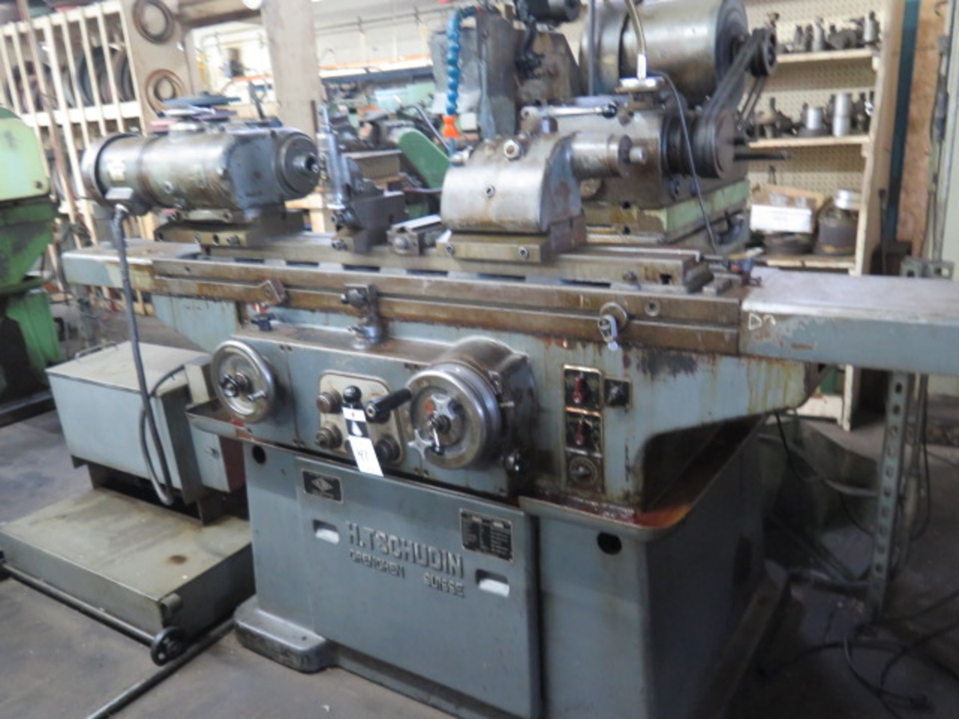 H. Tschudin HTG-600 Cylindrical Grinder s/n 64171 w/ Motorized Work Head, Tailstock, SOLD AS IS - Image 3 of 14