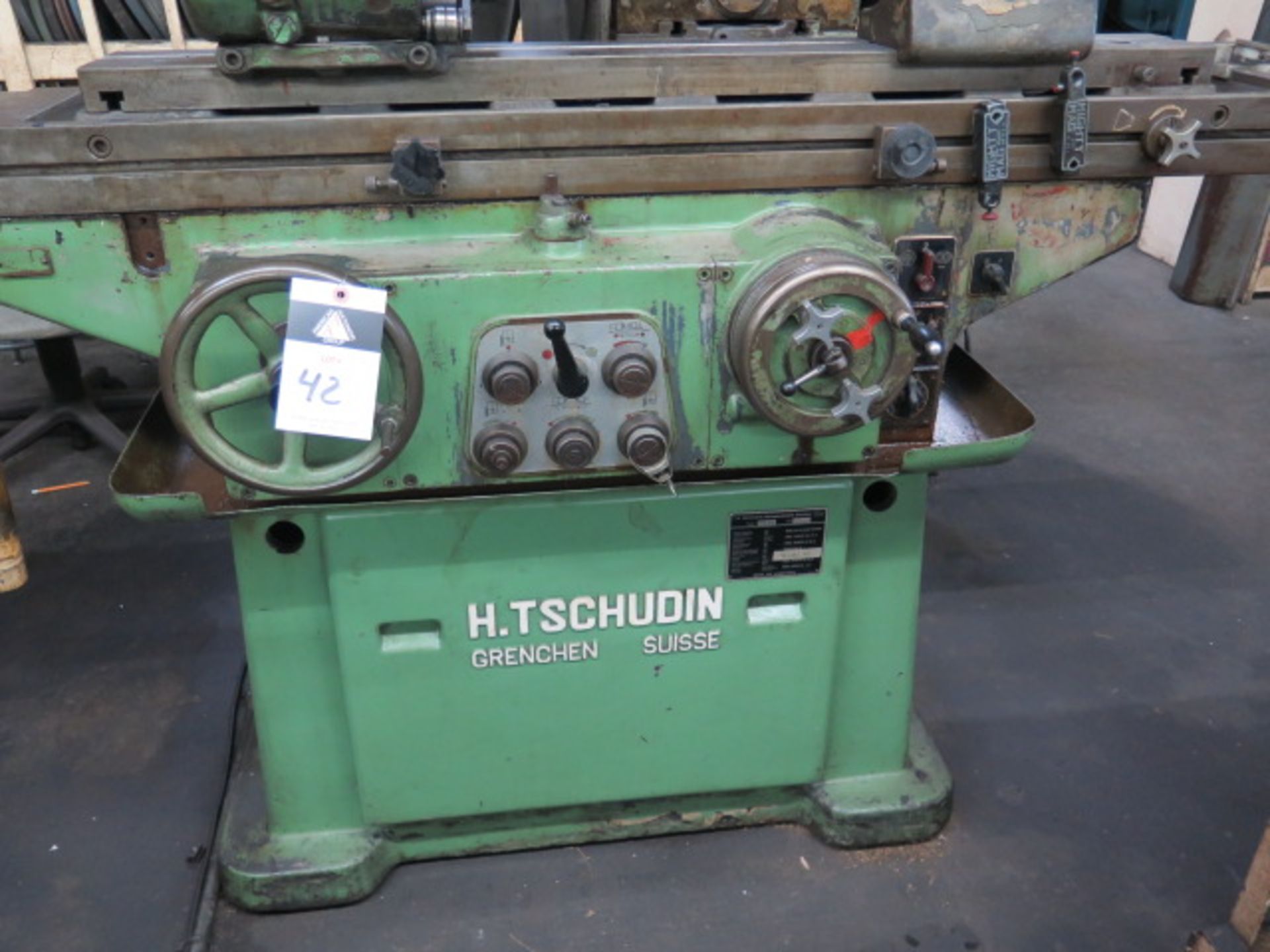 H. Tschudin HTG-400 Cylindrical Grinder s/n 681123 w/ Work Head (MOTOR REMOVED), SOLD AS IS - Image 10 of 12