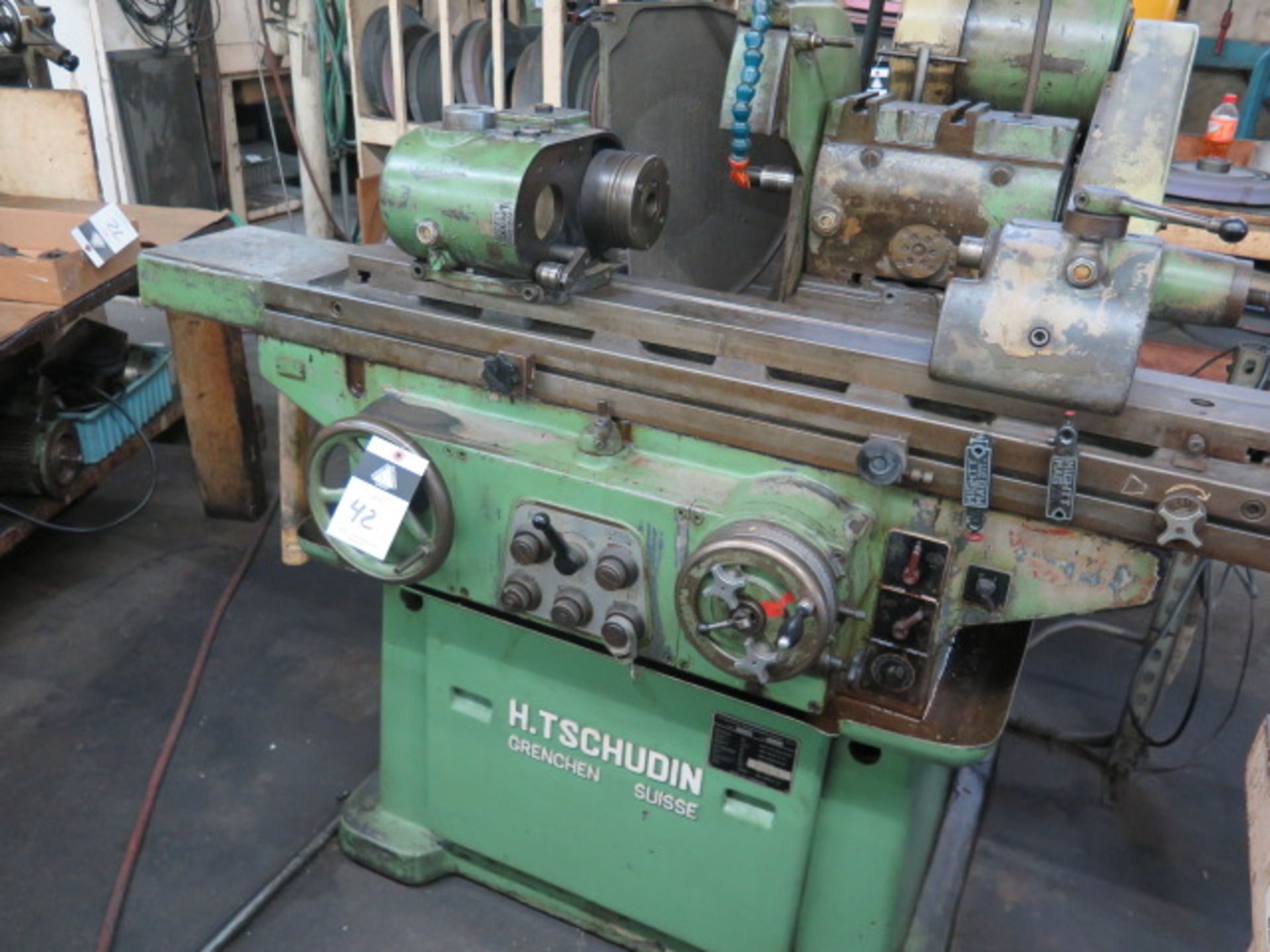 H. Tschudin HTG-400 Cylindrical Grinder s/n 681123 w/ Work Head (MOTOR REMOVED), SOLD AS IS - Image 3 of 12