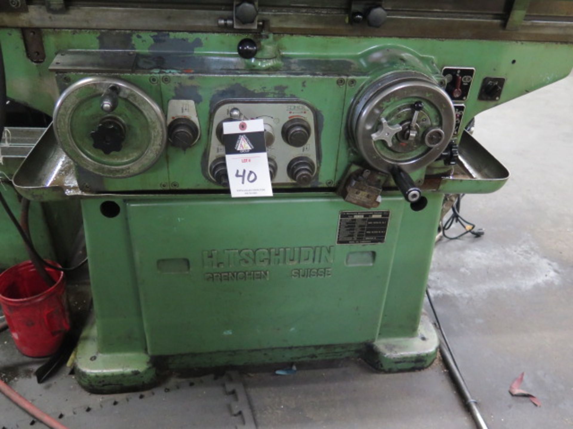 H. Tschudin HTG-400 Cylindrical Grinder s/n 711485 w/ Motorized Work Head, Tailstock, SOLD AS IS - Image 12 of 14