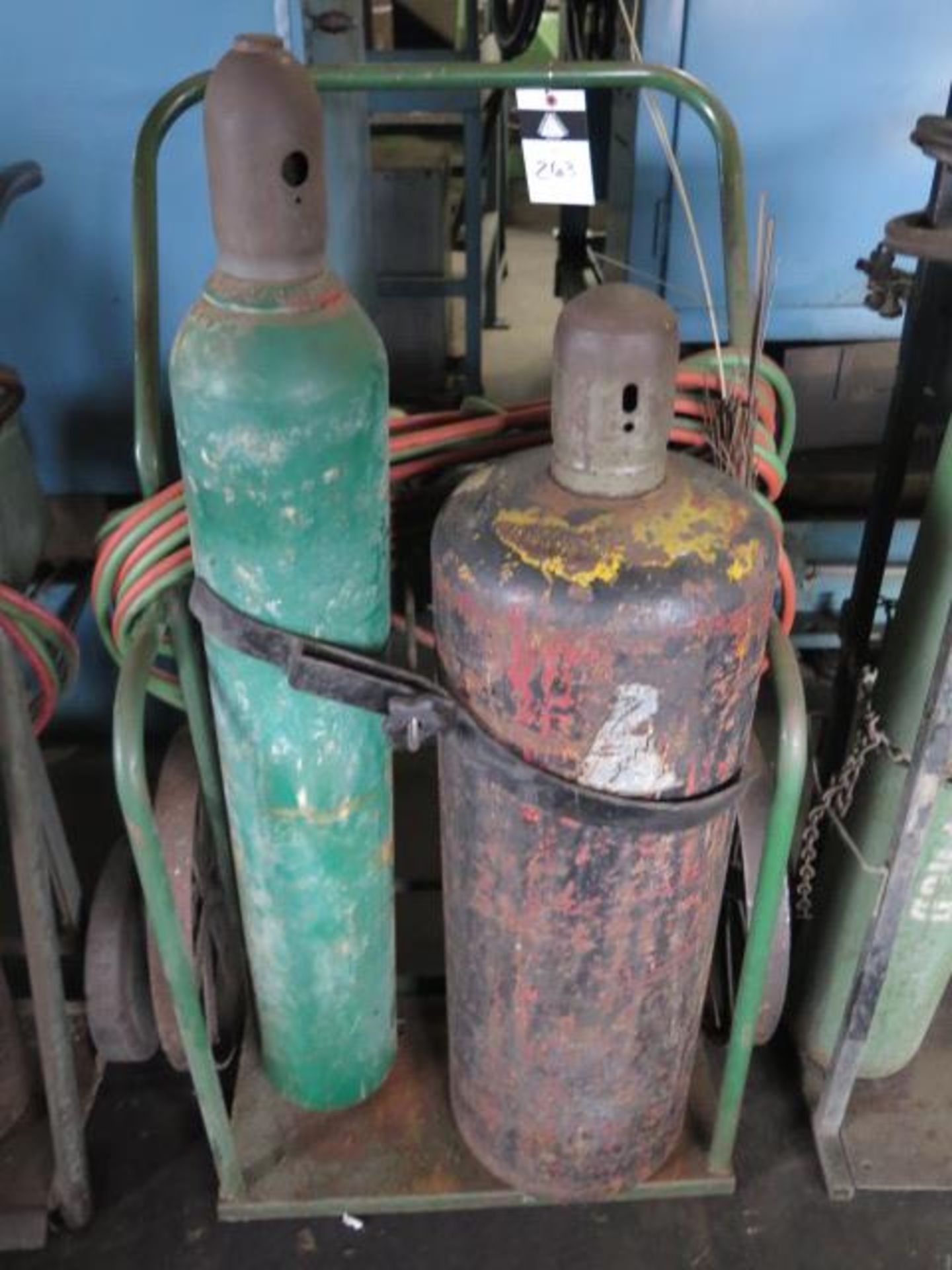 Welding Torch Cart w/ Tanks and Acces (SOLD AS-IS - NO WARRANTY)