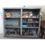 Face Plates, Wheel Balancer, Steel Table and Shelf w/ Misc (SOLD AS-IS - NO WARRANTY)