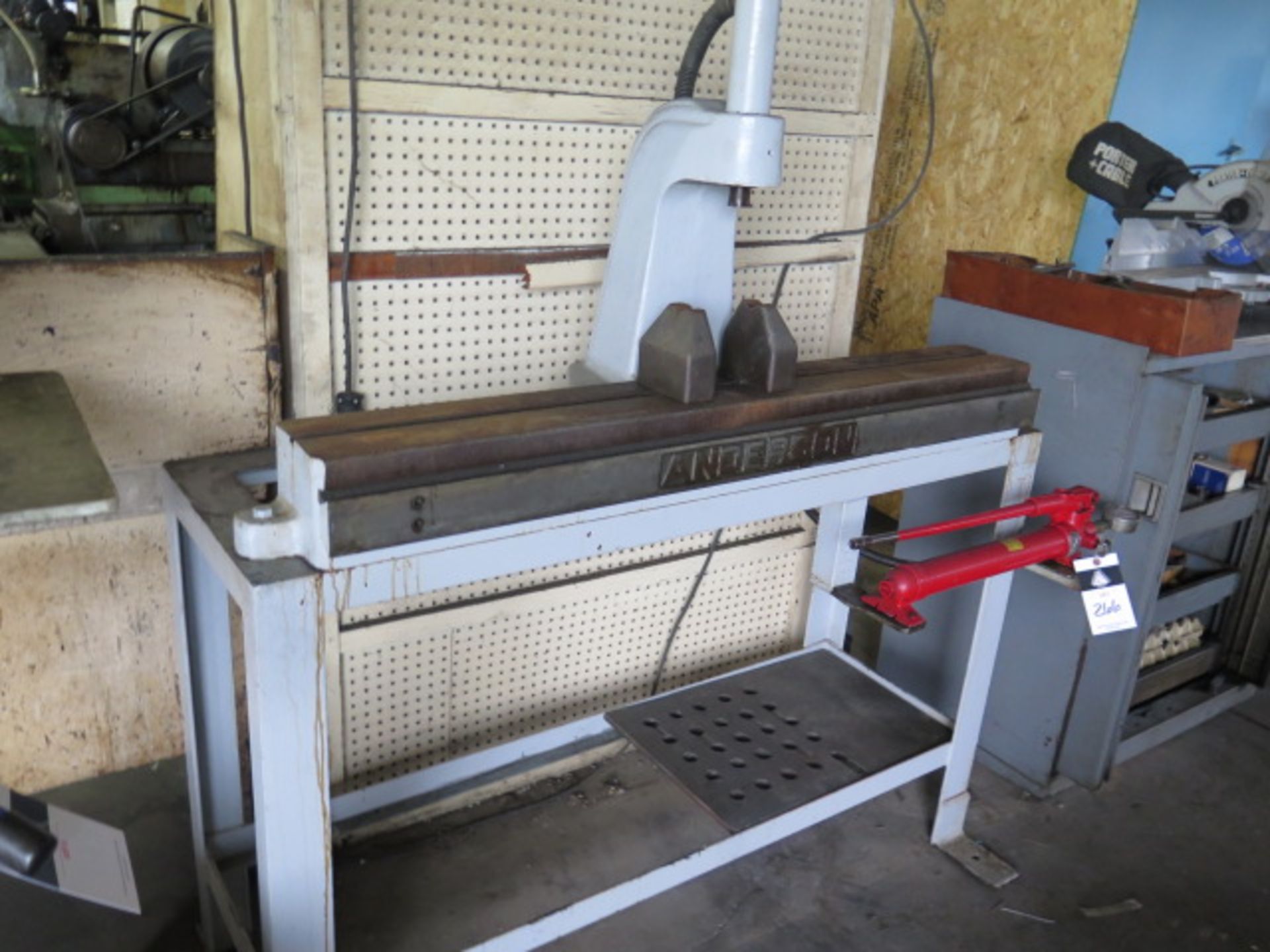 Andersdon 48" Hydraulic Shaft Straightener w/ Stand (SOLD AS-IS - NO WARRANTY) - Image 2 of 7
