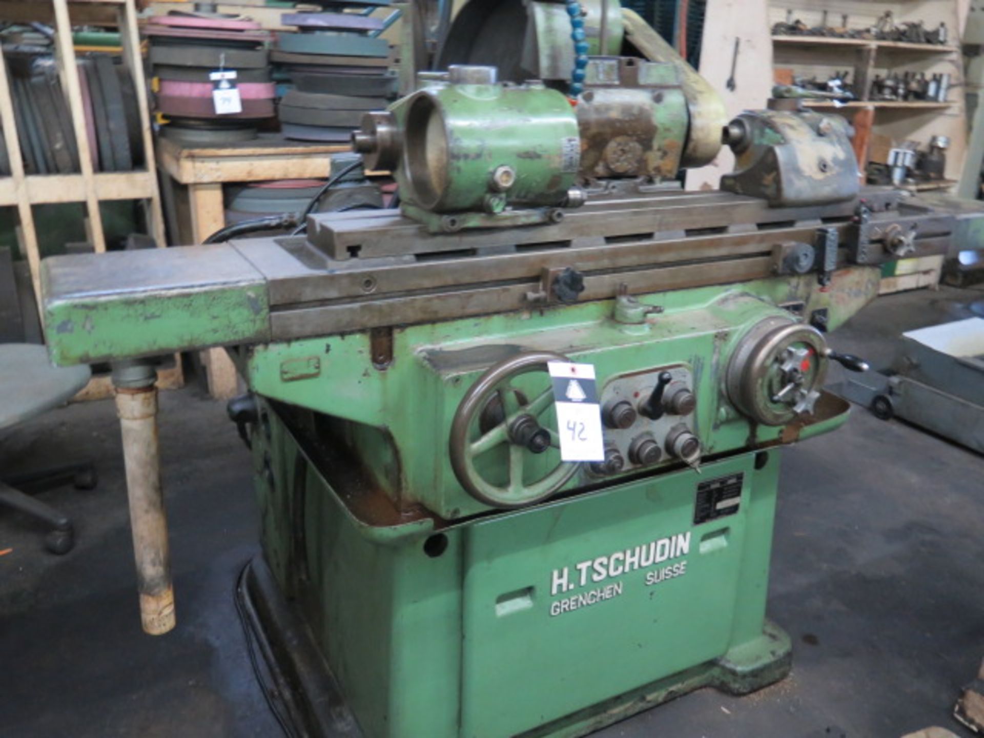 H. Tschudin HTG-400 Cylindrical Grinder s/n 681123 w/ Work Head (MOTOR REMOVED), SOLD AS IS - Image 2 of 12
