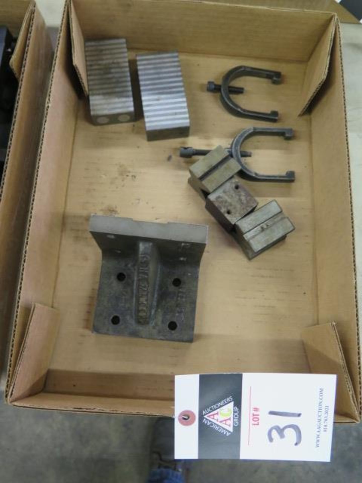Magnetic Blocks, V-Blocks and Angle Plate (SOLD AS-IS - NO WARRANTY)