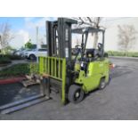 Clark C500-S80 6300 Lb LPG Forklift s/n 685-0103-6160FA w/ 3-Stage Mast,188” Lift Height, SOLD AS IS